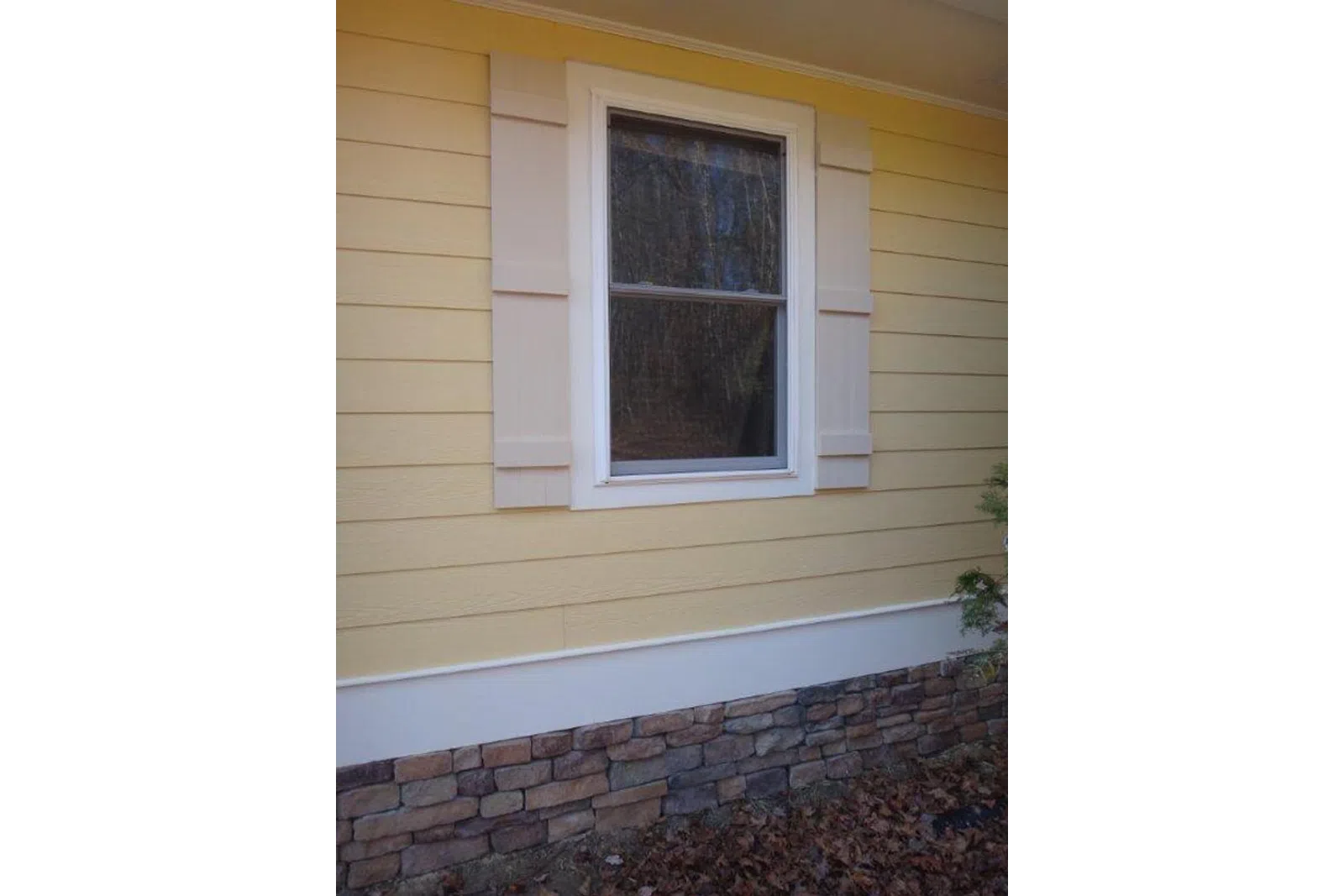 a window on a building
