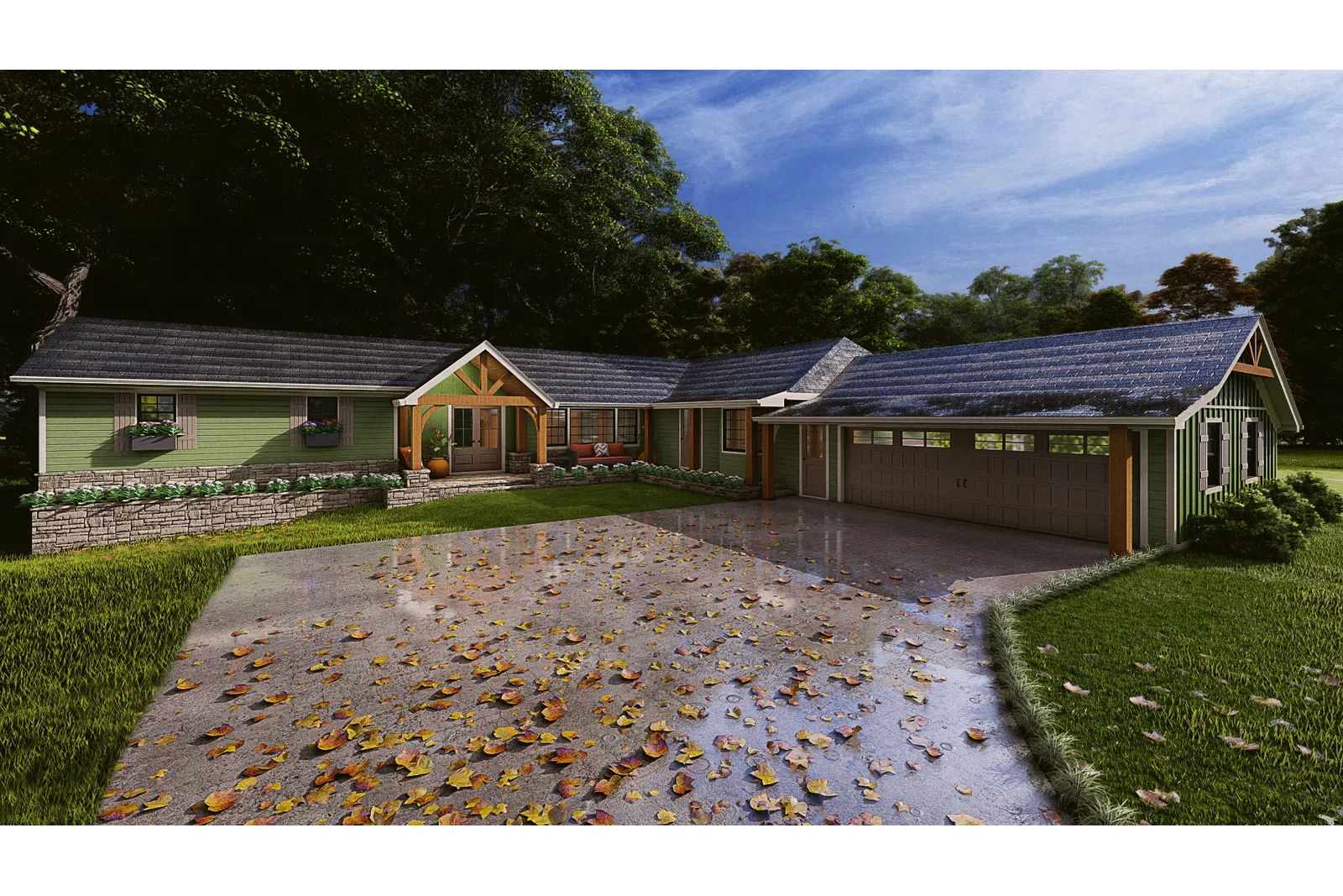 a house with a driveway
