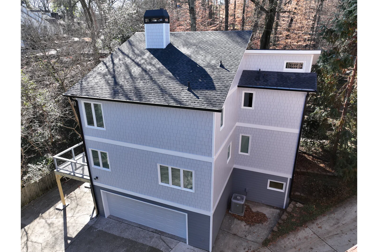 a house with a solar panel