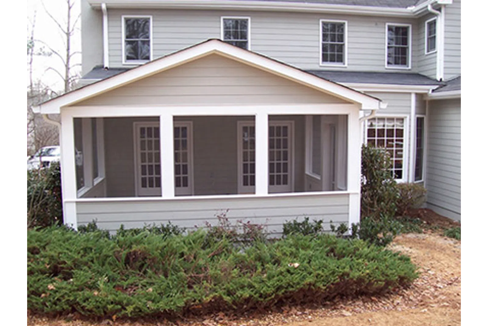 a house with a garage