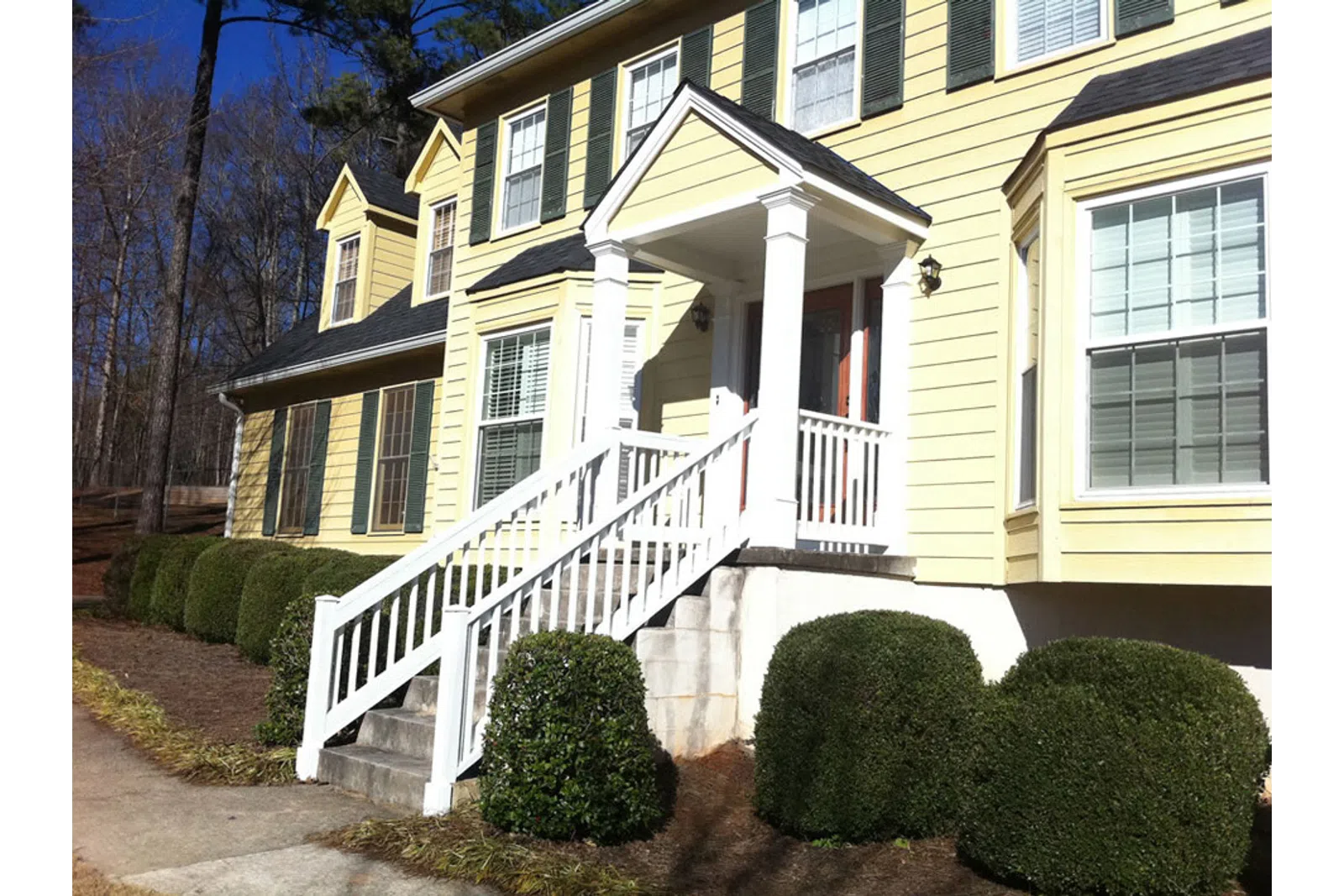 a house with a porch