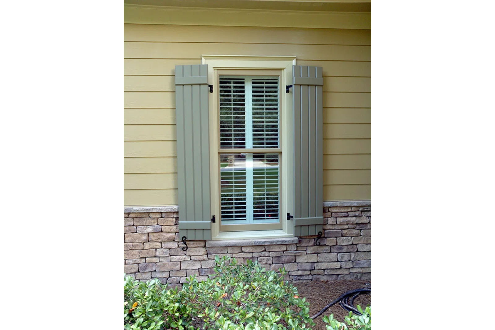 a window in a building