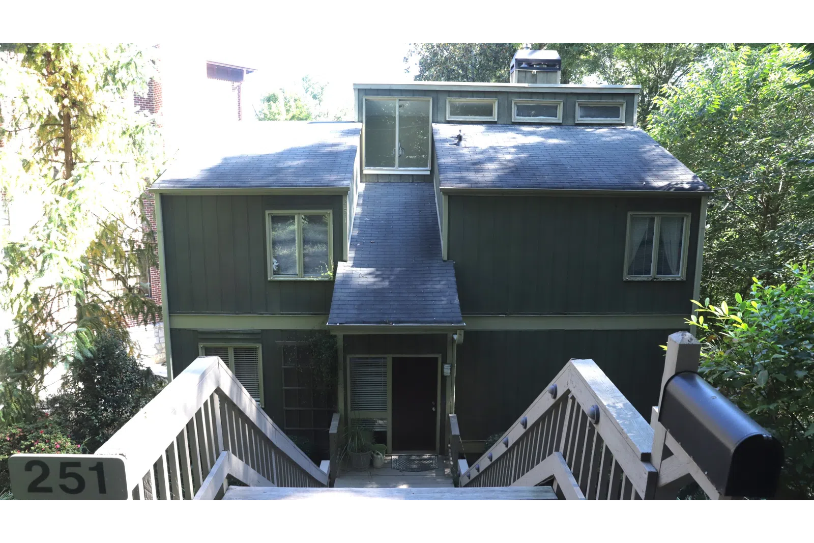 a house with a deck