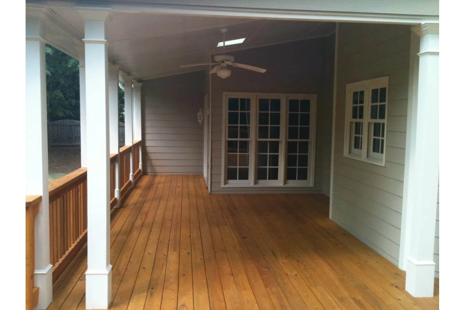 a house with a wood floor and a wood floor