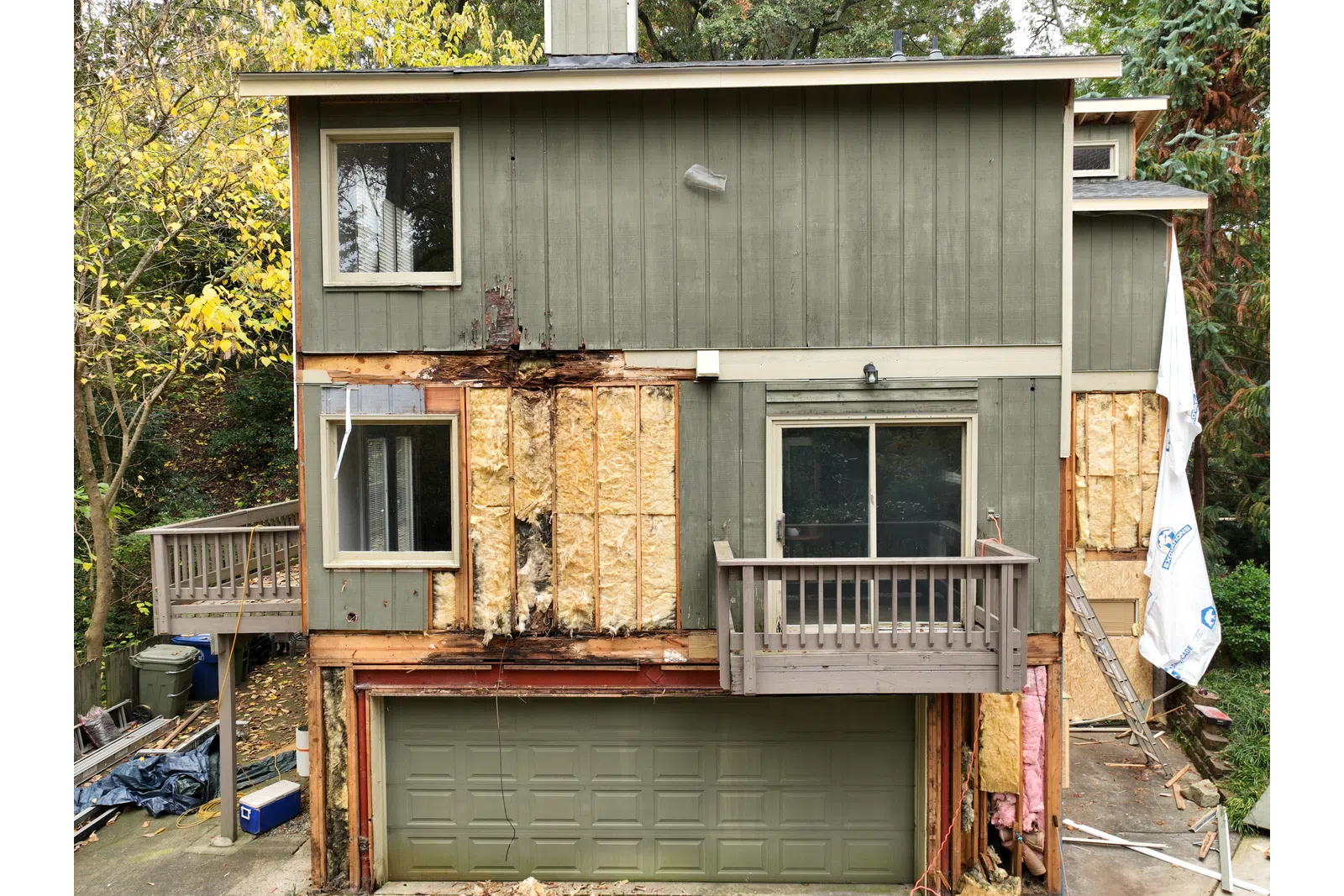 a house being built