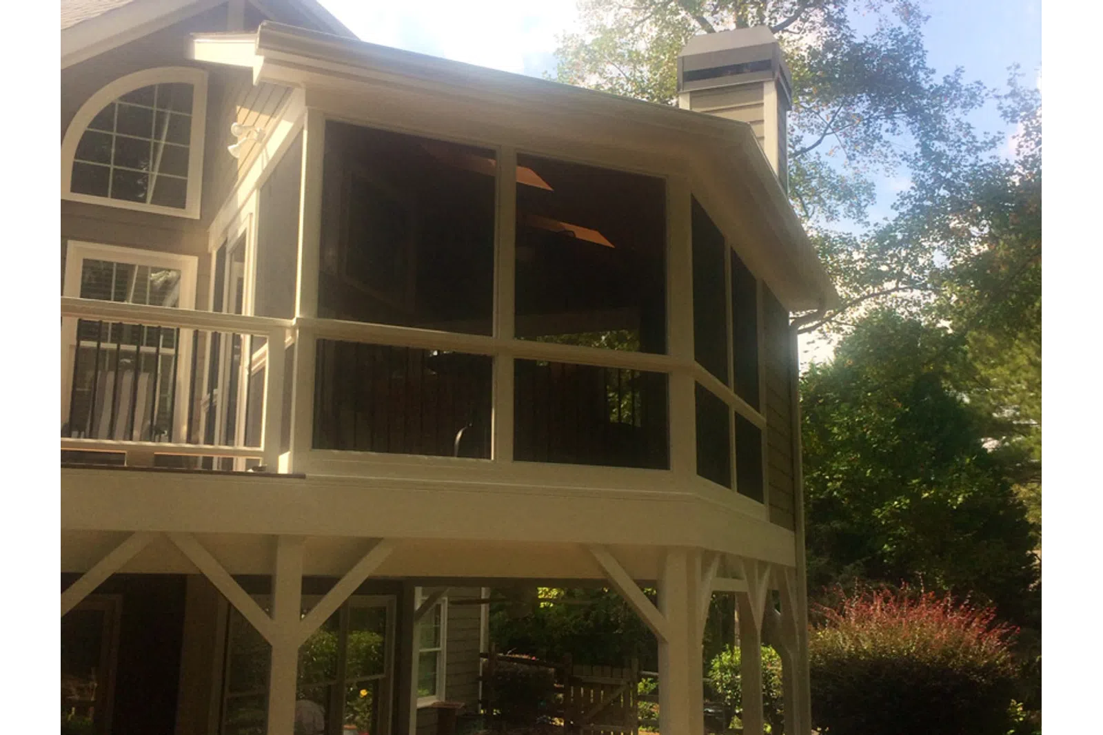 a house with a porch