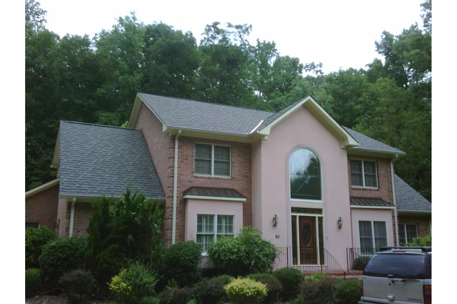 a house with a large front yard