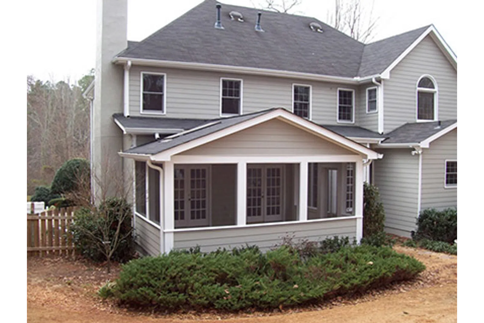 a house with a small front yard