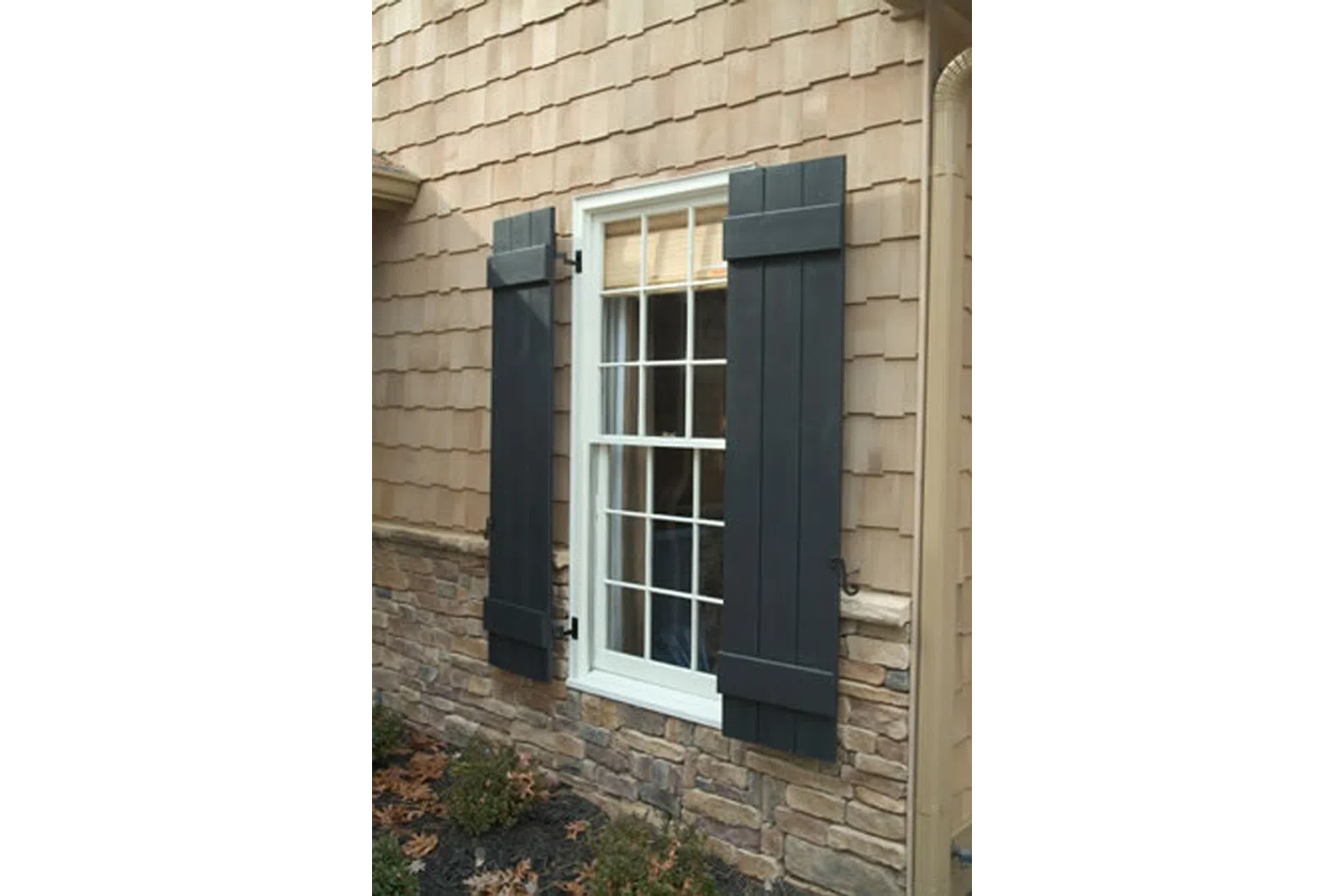 a window on a building