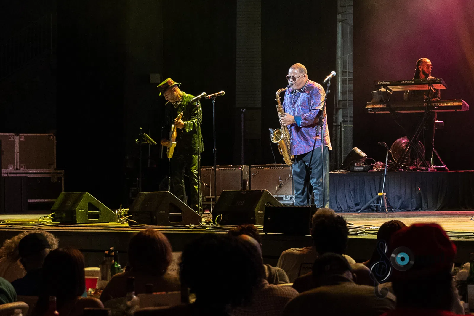 a group of people on a stage