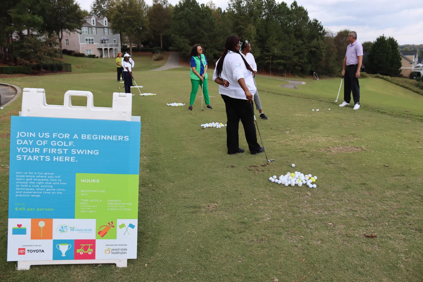 a group of people playing a game