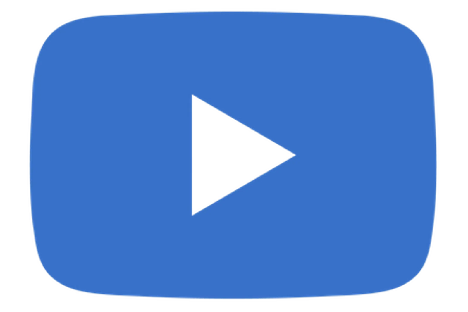 Blue rounded rectangle with a white play button centered, transparent background added for visibility.