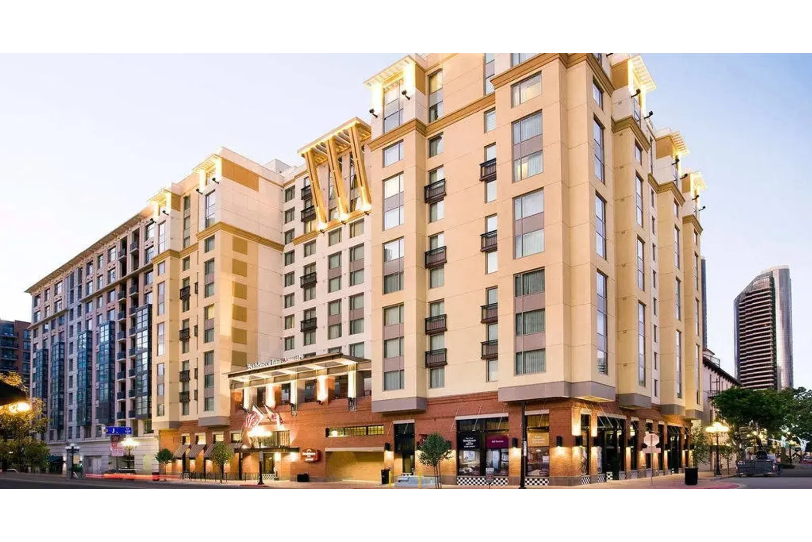 a large building with many windows