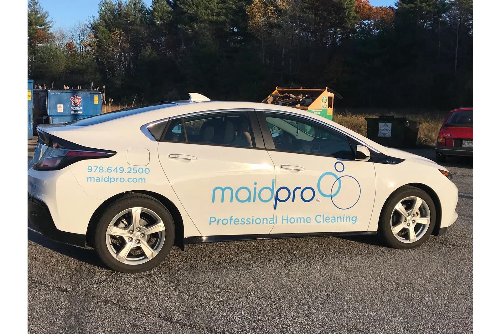 MaidPro Derry branded vehicle