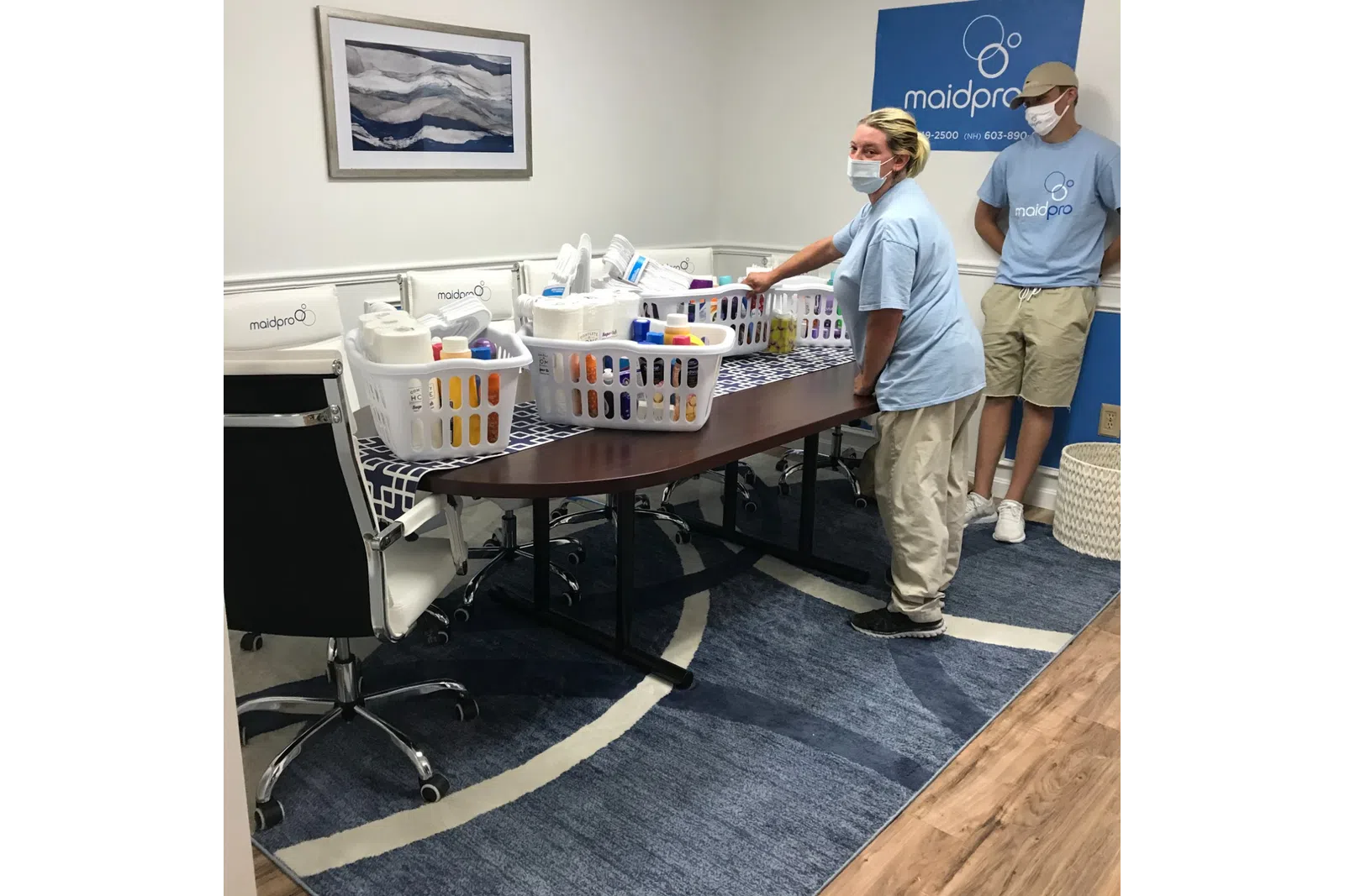 MaidPro Tyngsborough house cleaning professionals building cleaning baskets