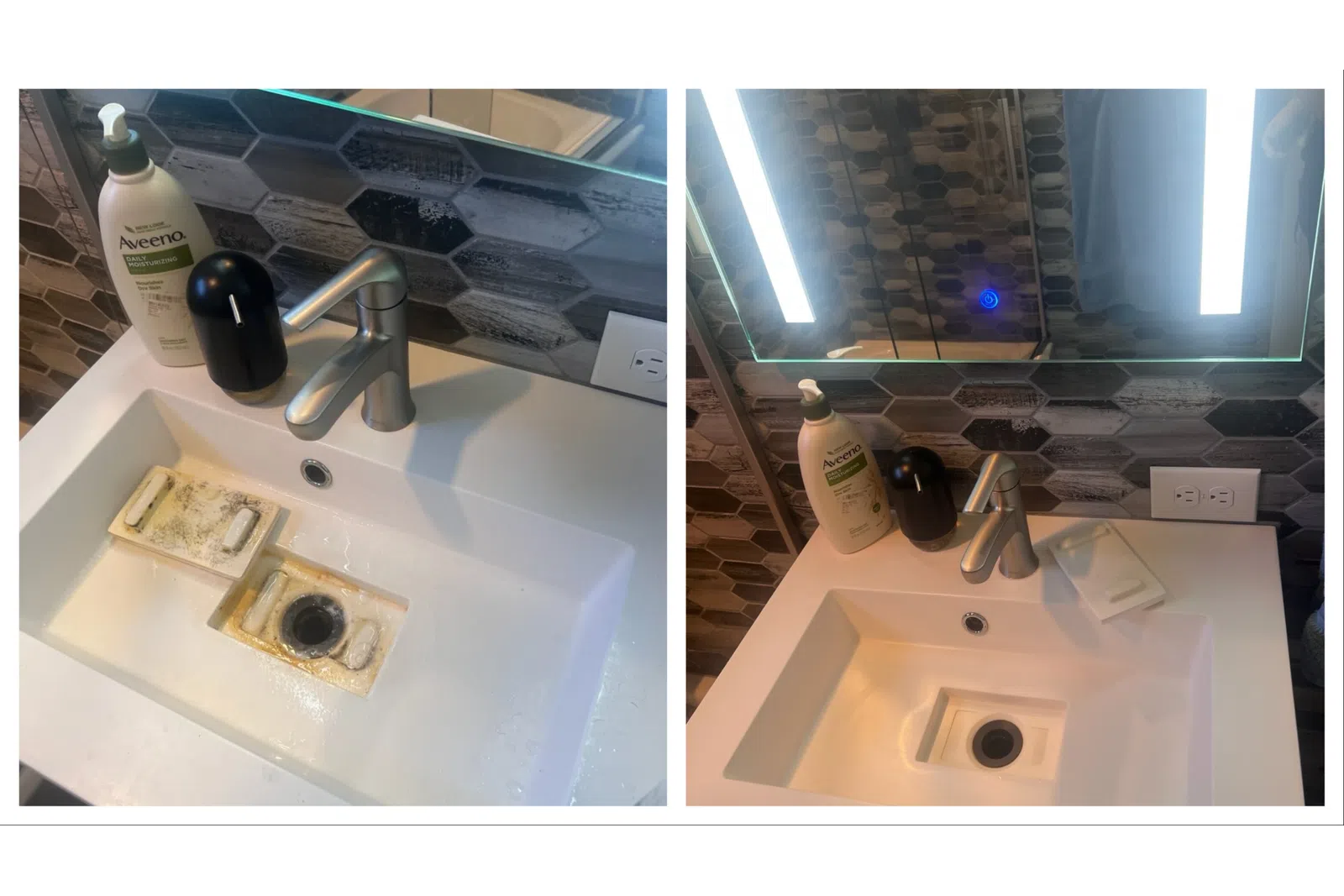 bathroom sink and drain cleaned by MaidPro Denver house cleaners
