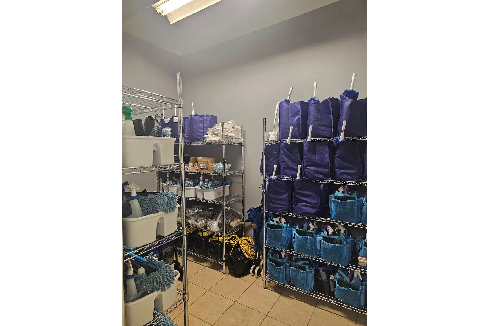 MaidPro Chicago Downtown, West and South cleaning supply closet