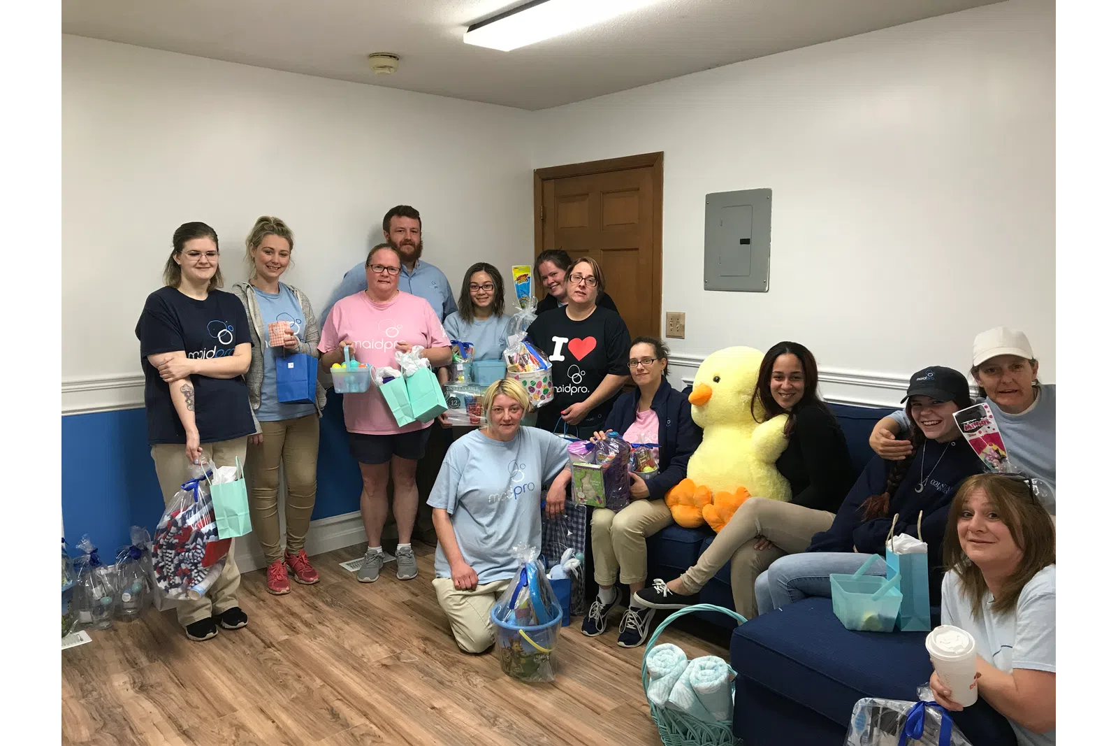 MaidPro Derry team celebrating Easter together