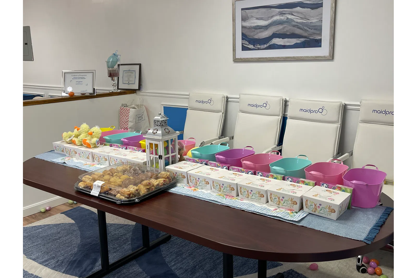 Easter decorations at MaidPro Tyngsborough in Massachusetts