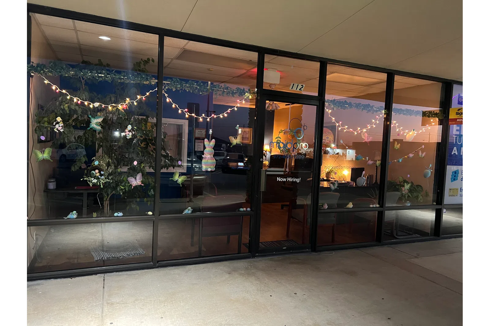 a building with glass windows