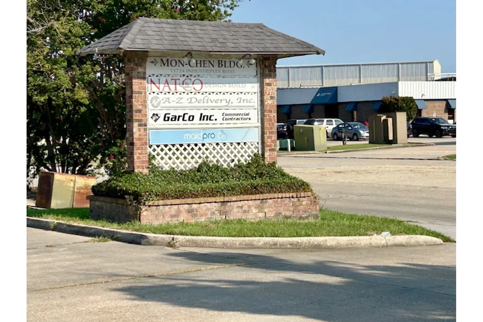 a sign on a building