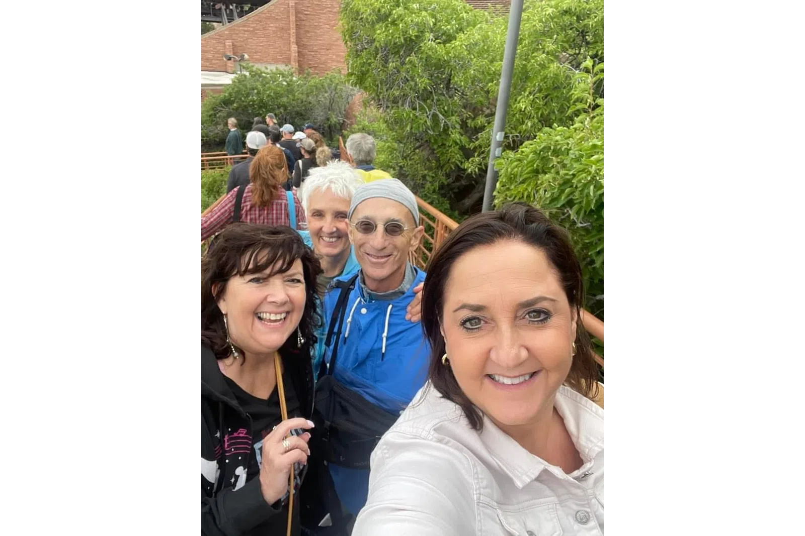 a group of people posing for a photo