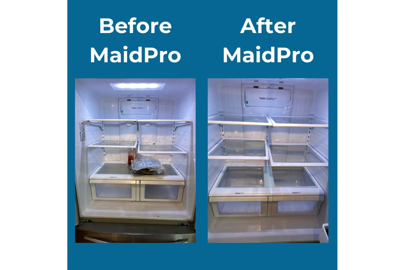 a collage of a refrigerator