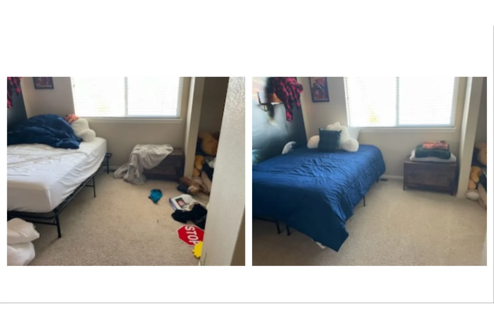 bedroom cleaned and organized by MaidPro Arvada