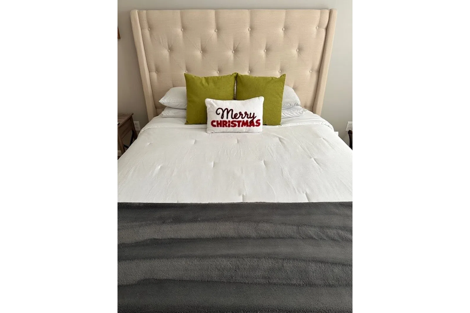 a white towel on a wall