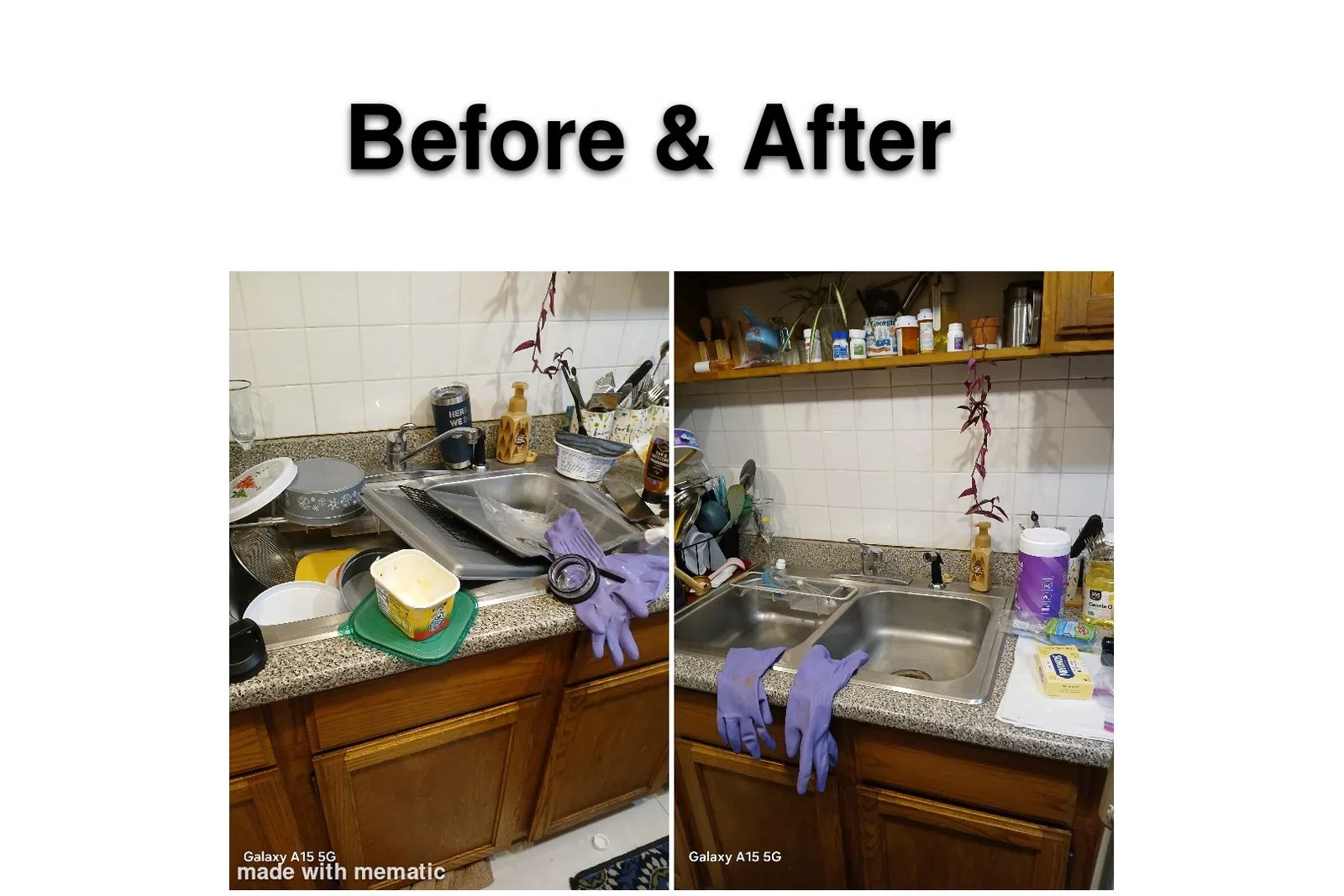 a kitchen with a sink and a counter top