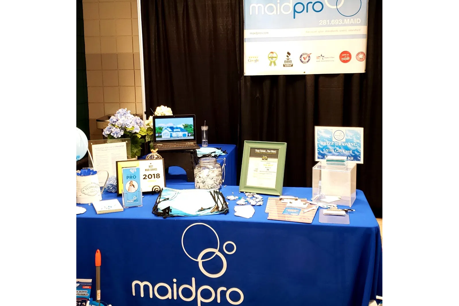 event table for MaidPro Katy house cleaning professionals in Texas