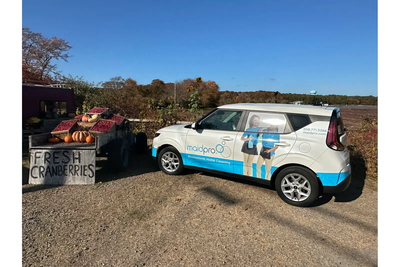 a car with a trailer attached to it