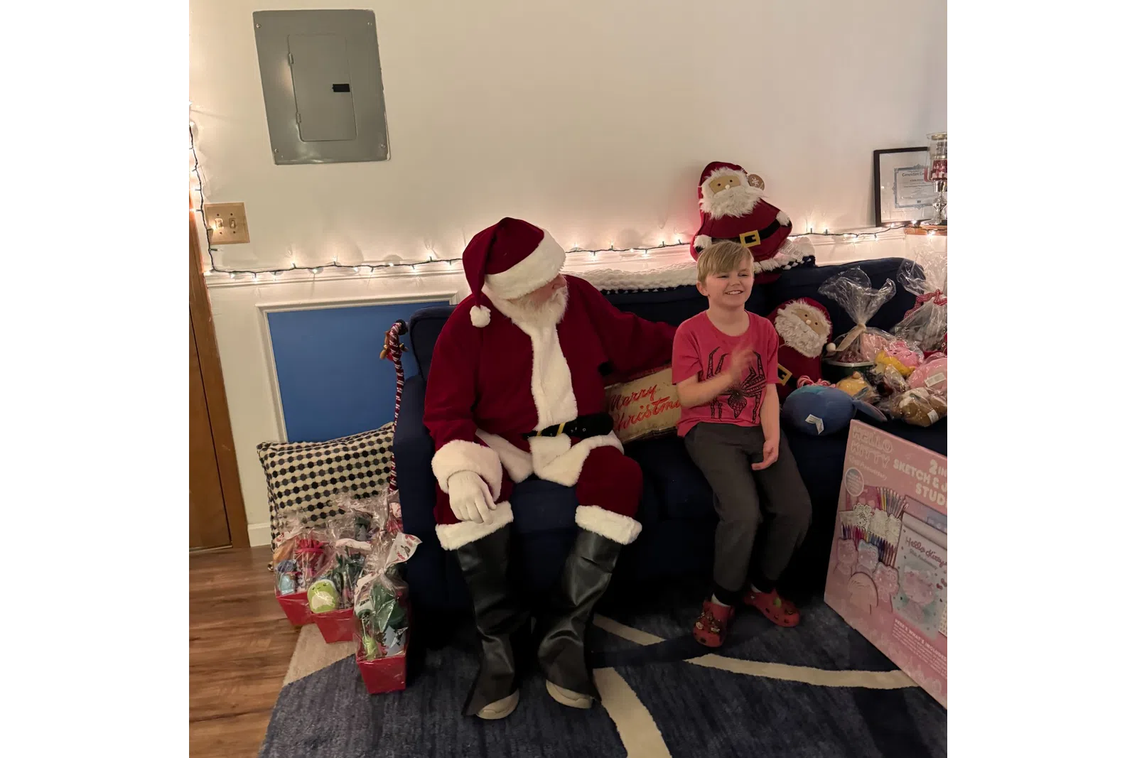 Santa Claus at MaidPro Tyngsborough's Christmas party