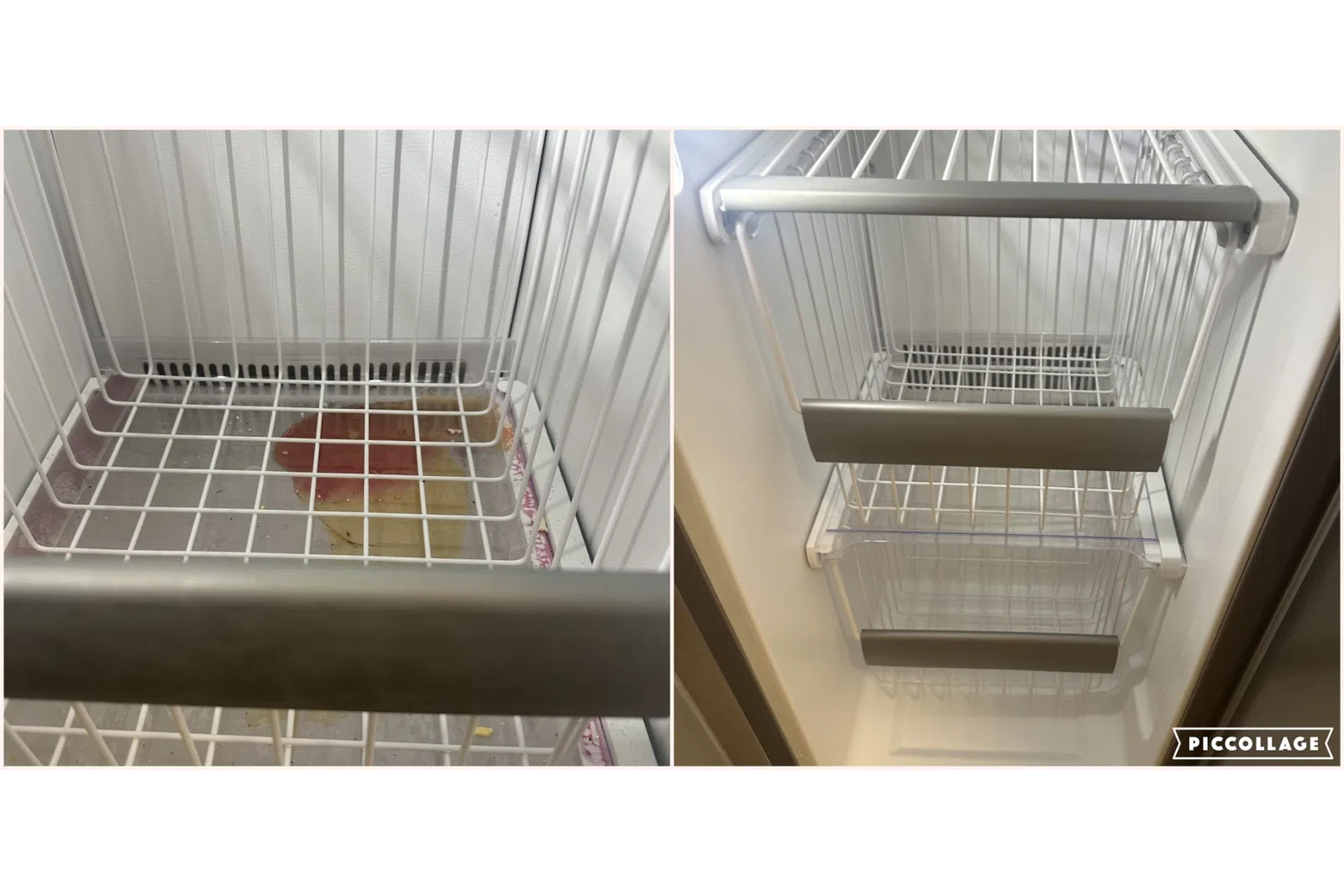 a couple of white shelves with white objects in them