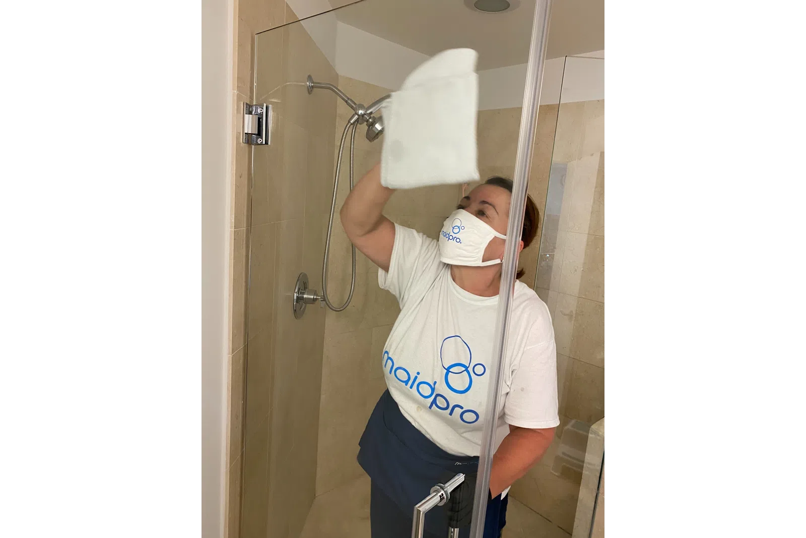a person in a white shirt