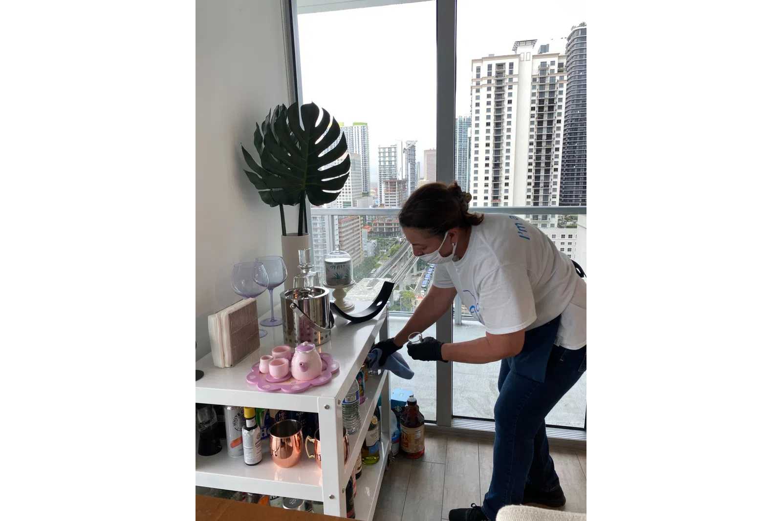 a person working on a project