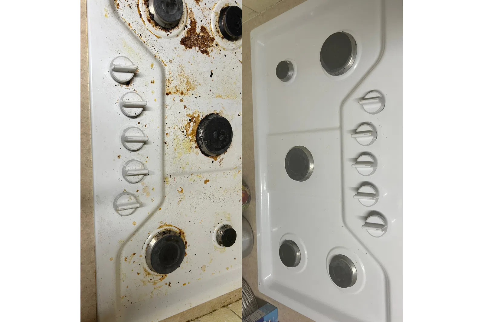 a couple of white circular objects with holes in them
