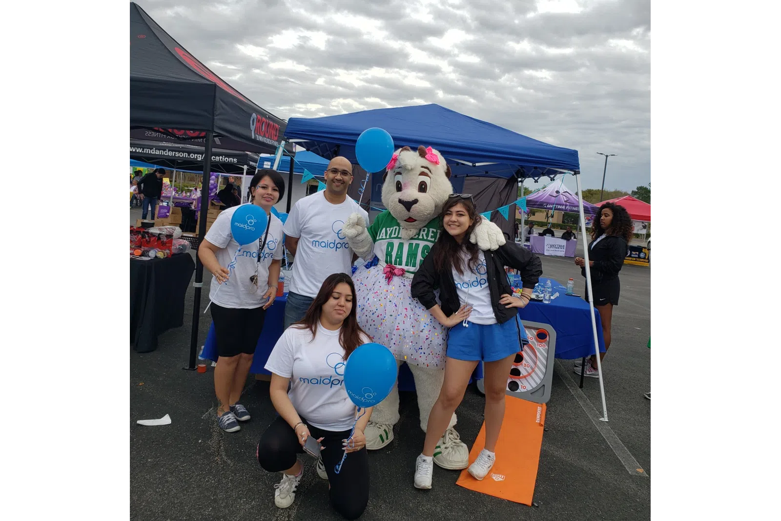 MaidPro Houston Central team of house cleaners at a local event in Texas