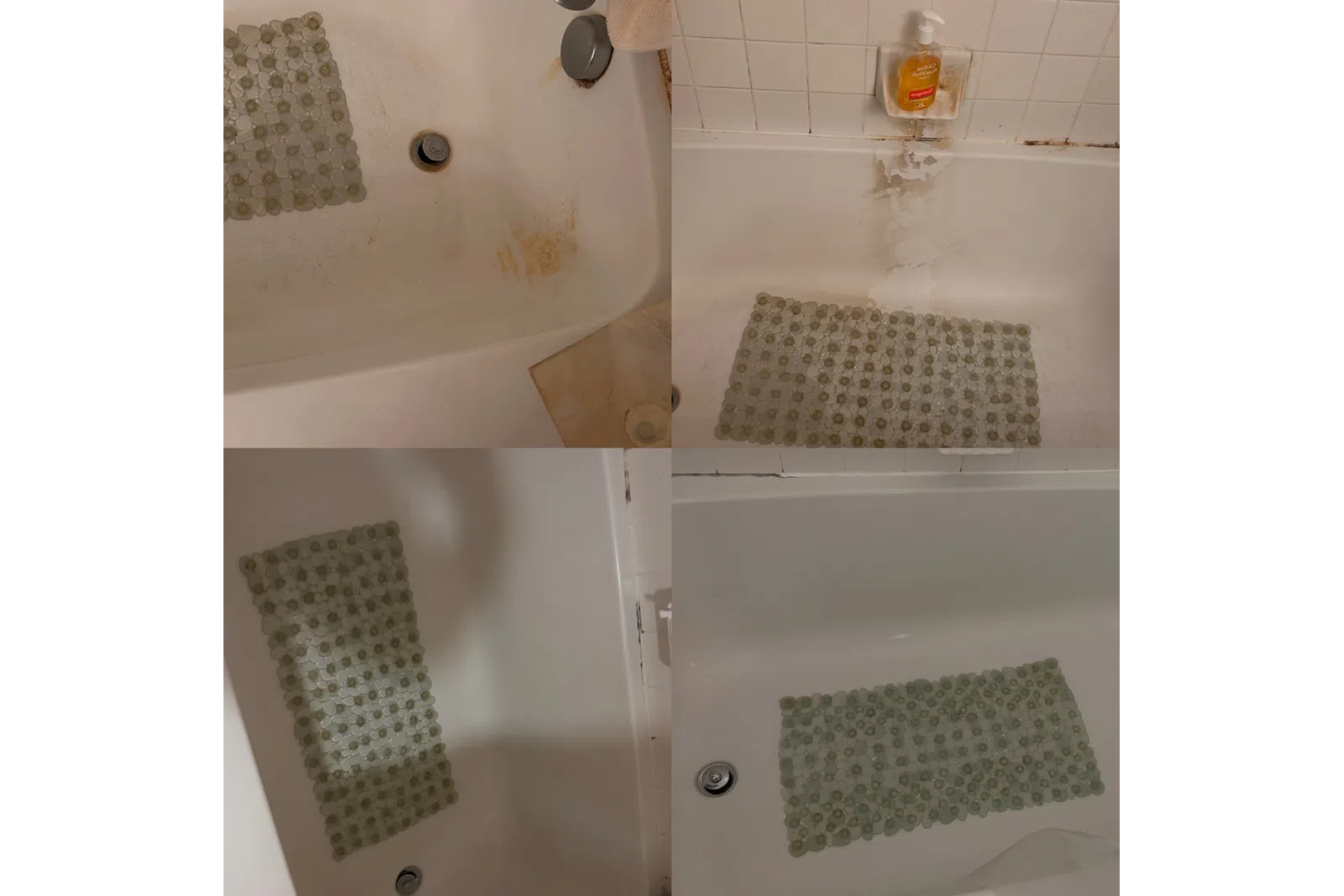 a bathroom with a tub and a sink