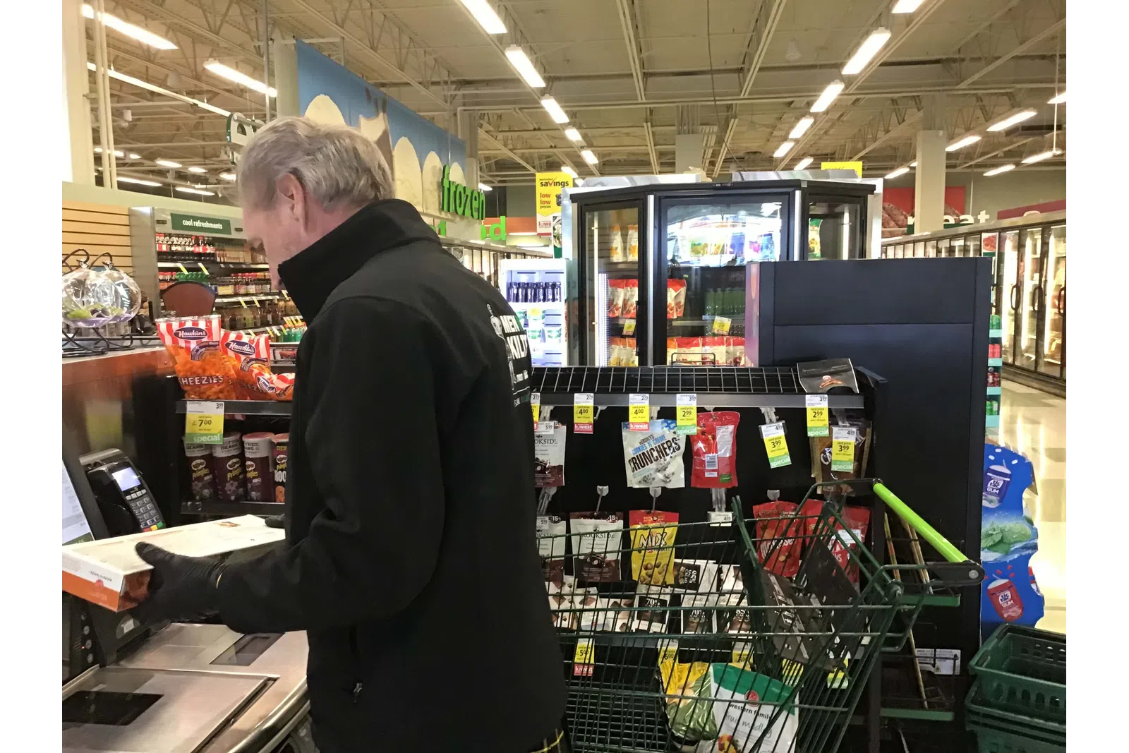 a man looking at a computer
