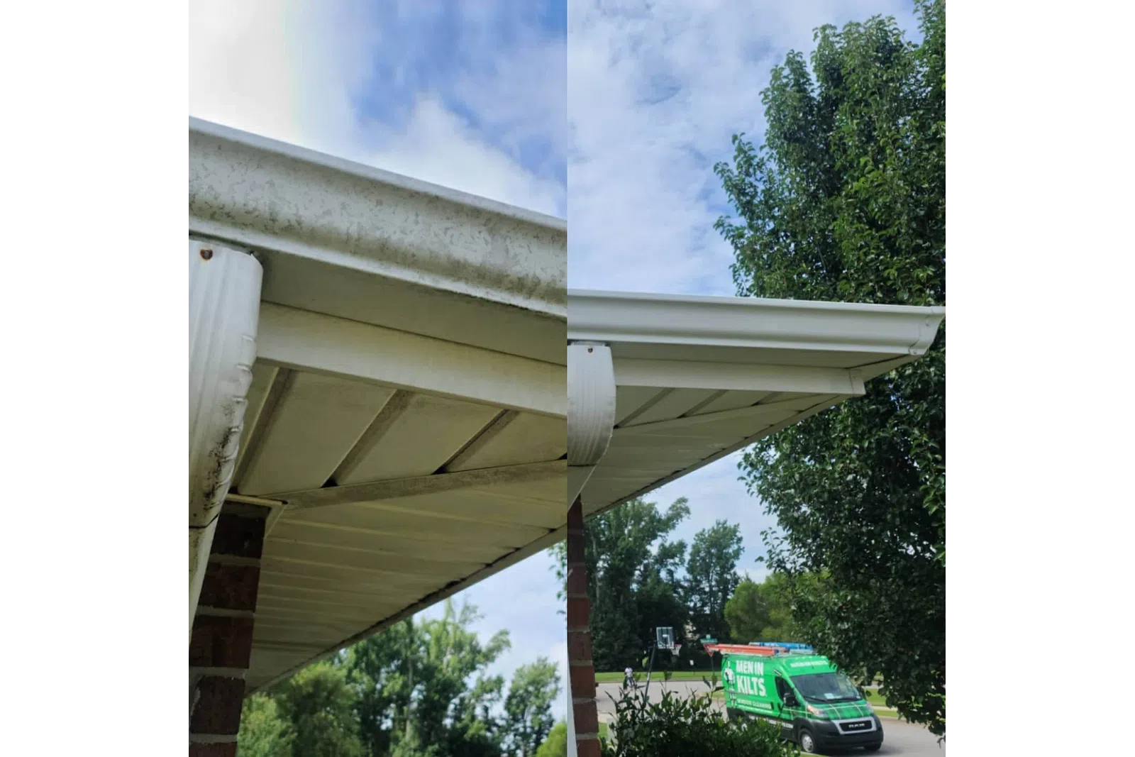 a truck parked under a covered area