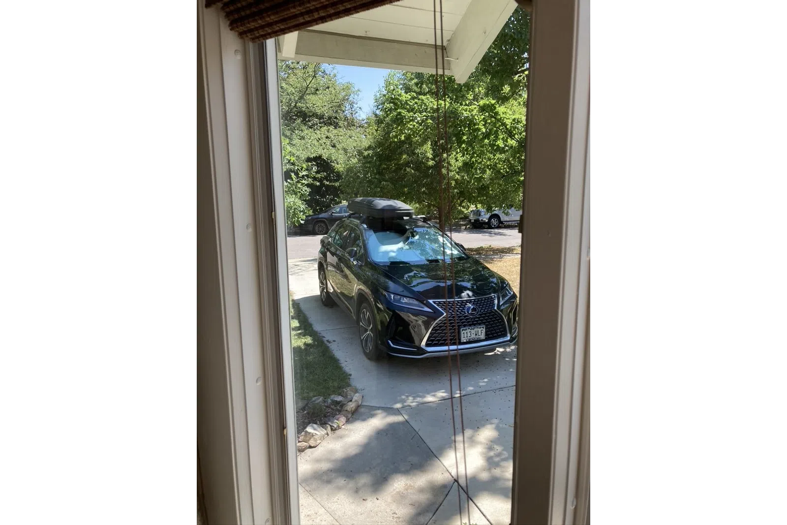 a car parked in a driveway