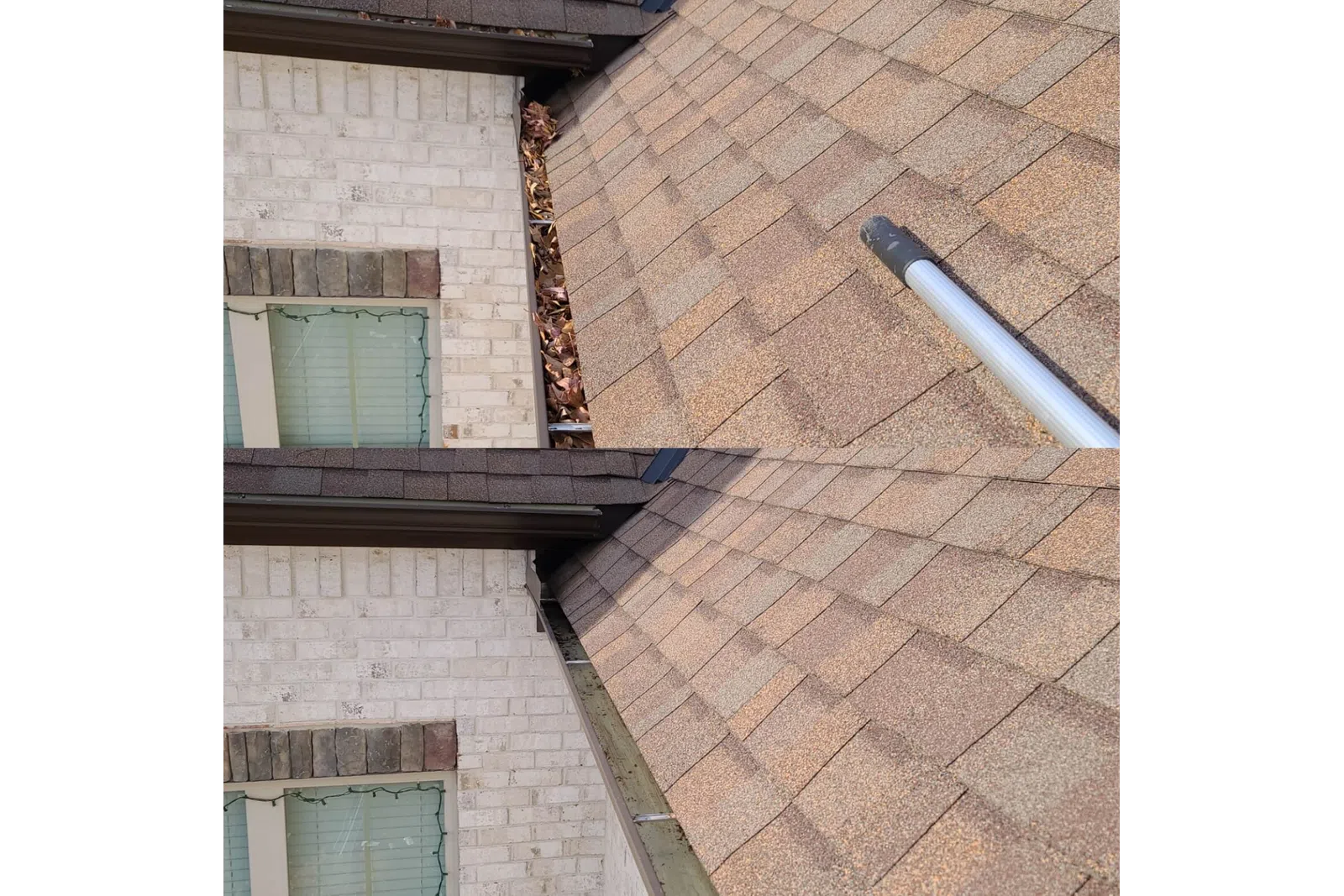 a brick building with a pipe