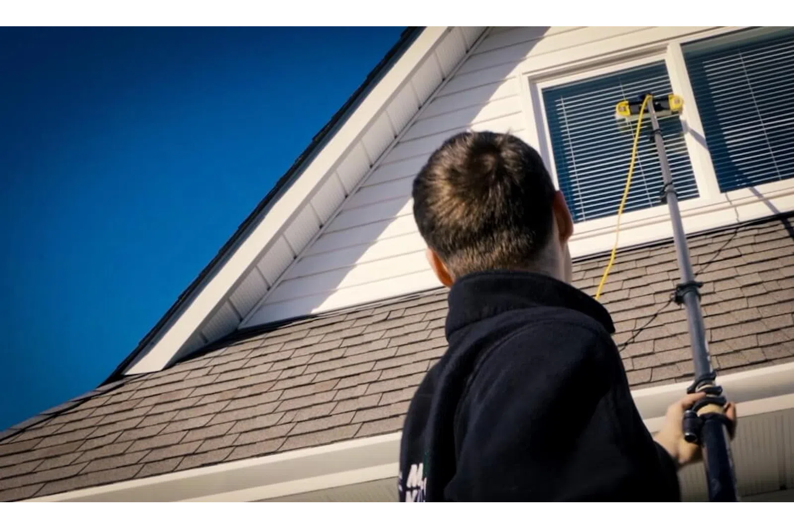 a man holding a rope