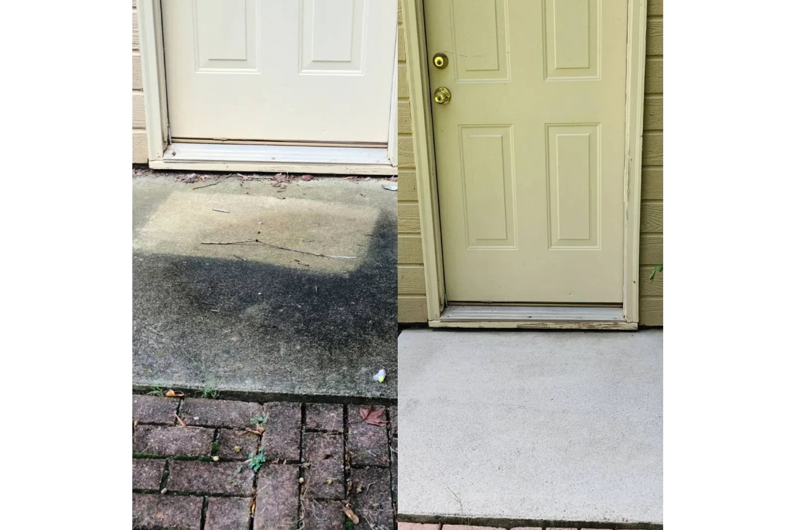 a couple of white doors