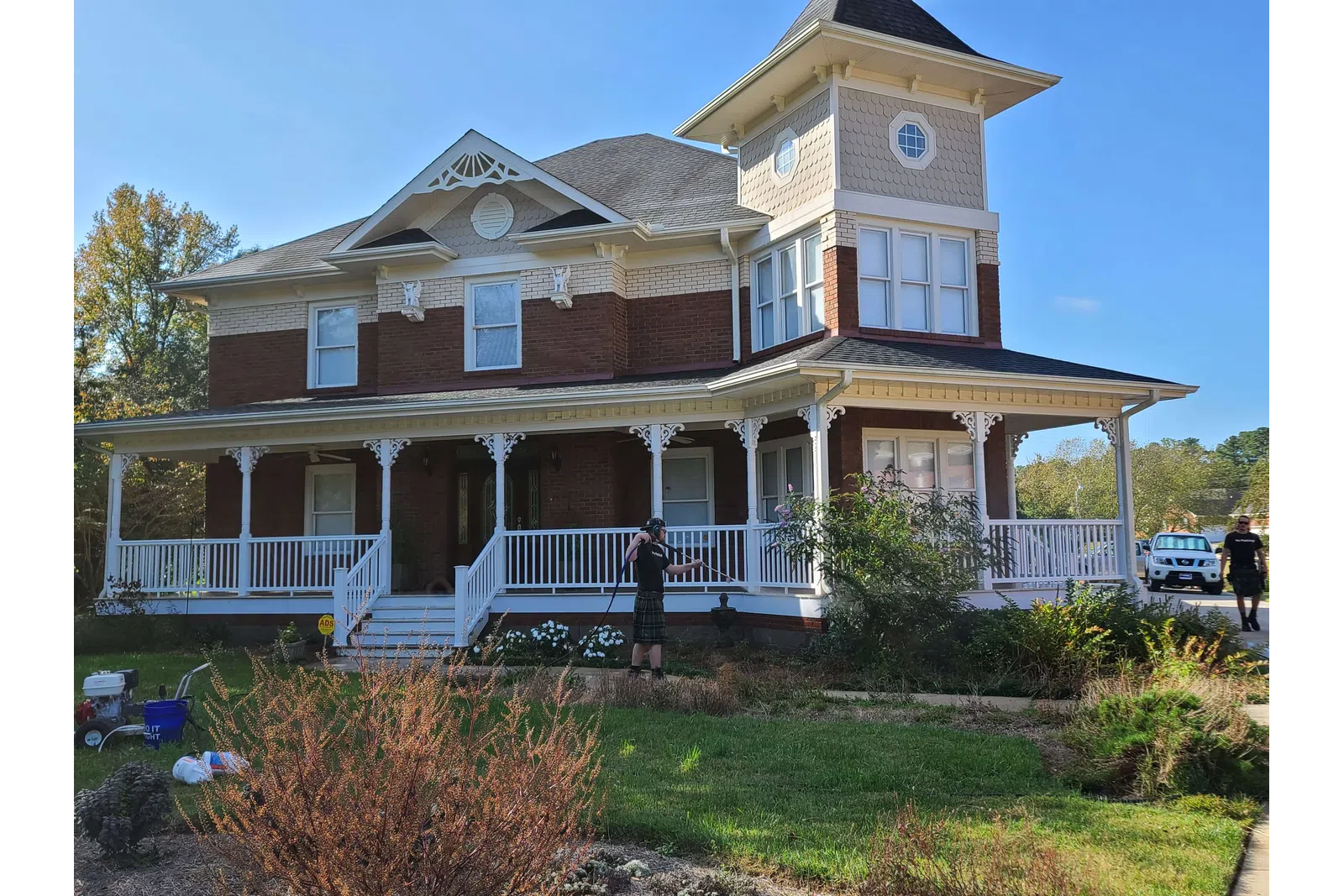 a large house with a large front yard