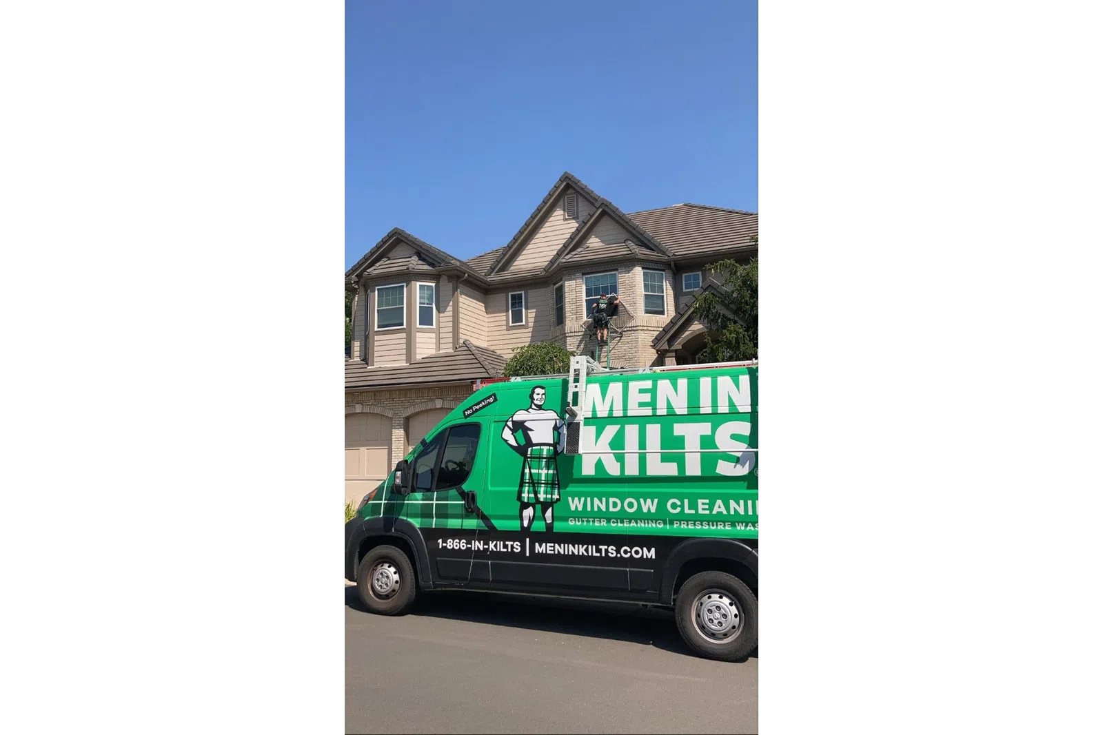 a green van with a cartoon character on it