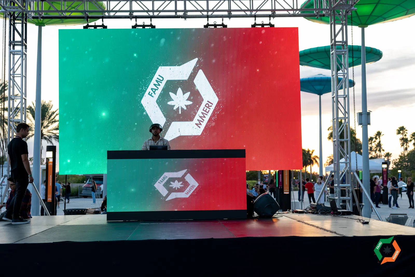 a person standing at a podium