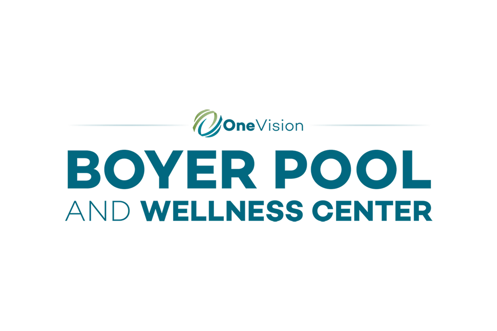 Boyer Pool and Wellness Center logo featuring bold text and a green accent.
