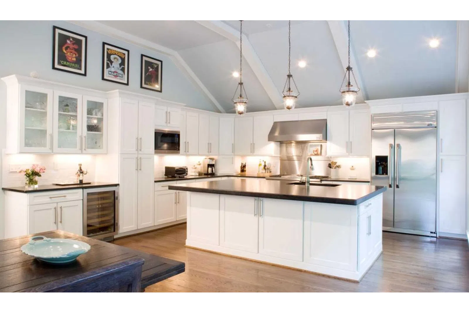 a kitchen with a sink and a window
